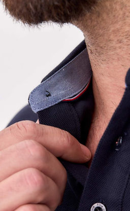 Поло д/р F421-07-7021 d.blue - Fine joyce фото 5