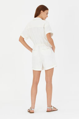 Женский джинсовый комбинезон цвета экрю Скидка 20% в корзине - U.s. polo assn фото 12