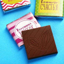 Шоколад с открыткой Для самой очаровательной с 8 Марта, 4 шт. - Фабрика счастья фото 4