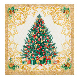 Набор сервировочных салфеток «Этель» Golden Christmas, 40×40 см - 4 шт., 100% хлопок, саржа 190 г/м²