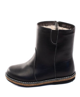 Полусапоги женские на полную ногу, Кожа, овчина, войлок, микропора