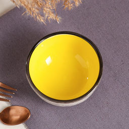 Пиала керамическая Персия, 200 мл, жёлтая, 1 сорт, Иран - Керамика ручной работы фото 2