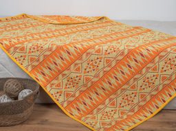 Плед 5с081.400.1 Афро-мотив1(3-лимонно-оранж1) 103х160 см