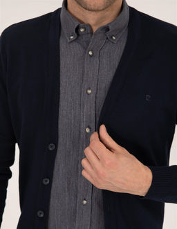 Lacivert Slim Fit Basic D__meli Triko H_rka - Pierre cardin фото 7