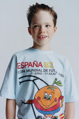 CAMISETA ESTAMPADA FIFA WORLD CUP  1982 / Celeste - Zara фото 5
