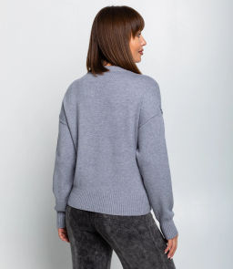 Джемпер #КТ1176, серый