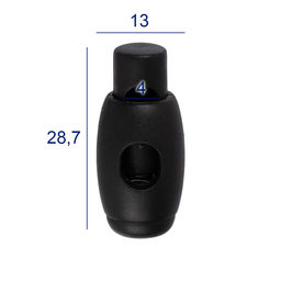 Зажим пластик Micron ST 1122 d 4 мм в пакете 24 шт №01 черный