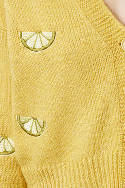 TRENDYOLMILLA Yesil Yumusak Dokulu Nak?s Detayl? V Yaka Triko H?rka TWOAW24HI00237 фото 3