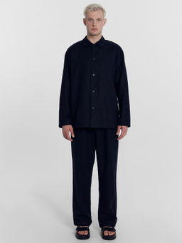 Брюки мужские черные из хлопка и льна черный 181259-1 - Mark formelle фото 9