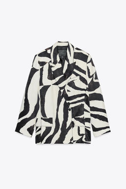 ZW COLLECTION ANIMAL PRINT BLAZER - Zara фото 3