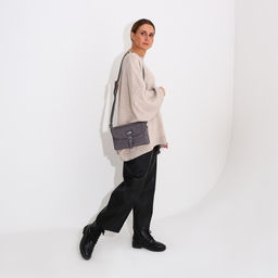 Сумка-мессенджер на молнии, цвет серый - Simaland фото 7