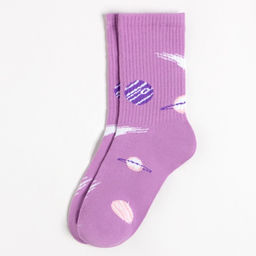 Набор подарочный KAFTAN Космос, маска для сна, носки 3 пары, открытки 2 шт.