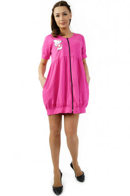 Арт. 555 Халат женский 42-52 (6 шт) Цвет:ассорти