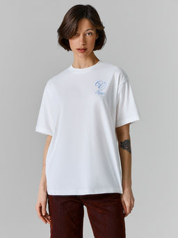 Футболка оверсайз женская белая - Mark formelle фото 2