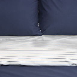 Постельное бельё Этель дуэт Stripes: blue, 143х215см-2шт, 214х240см, 50х70см-2шт, перкаль,114 г/м2  фото 2