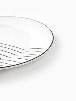 Тарелка плоская керамическая С любовью, d=20 см, ручная работа