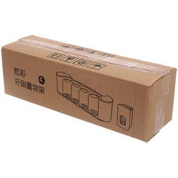 Подставка для умывальных принадлежностей "Универсальная" 4 стакана + дозатор для зубной пасты 6291-2