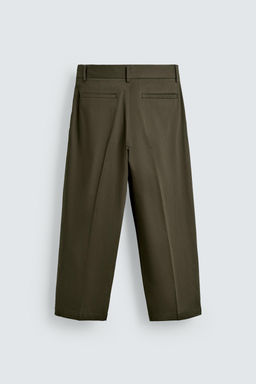 RELAXED FIT PLEATED TROUSERS - Zara фото 8