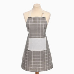 Фартук Экономь и Я Клетка.цвет бежевый, 56*704см, 100% хл, рогожка  фото 4