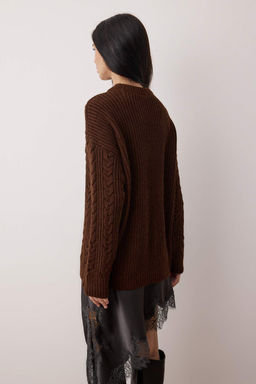 Pembe Yumusak Dokulu Genis Kal?p Triko Kazak TWOAW26KZ00135 - Trendyolmilla фото 14