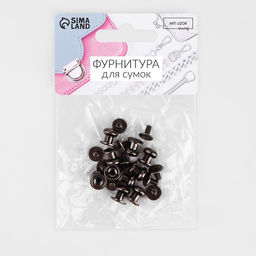 Цена за 2 шт. Кобурный винт d=7.9/8.5×8.5 мм, 10 шт., цвет чёрный никель