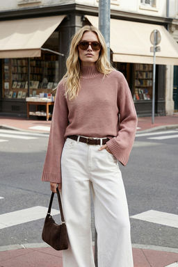 Siyah Genis Kal?p Ispanyol Kol Triko Kazak TWOAW23KZ01838 - Trendyolmilla фото 18