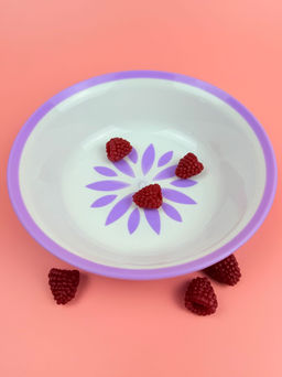 Цена за 2 шт. Миска пластиковая круглая 17,5см 0,7л (цвет микс) OLS-179-23