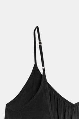 VESTIDO MIDI FLUIDO VOLANTE / Negro - Zara фото 5