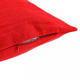 Наволочка декоративная 32х50см "Пуговицы" красный, 2-х сторонняя, искусственная ткань, подкладка-флизелин, на молнии (Китай)