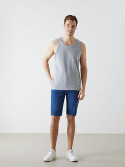 Bisiklet Yaka Erkek Kolsuz Ti??rt