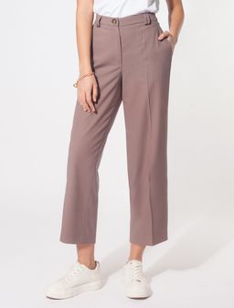 VILATTE / Прямые кюлоты из фактурной полувискозы  фото 6