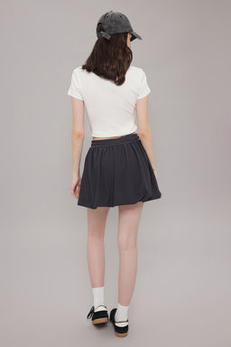 TRENDYOLMILLA Antrasit Beli Bagc?kl? Balon Mini Etek TWOSS25ET00066  фото 4