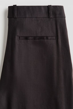 Pantal?n sastre amplio en mezcla de lino Easy Care - H&m фото 5