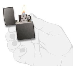 Зажигалка ZIPPO с темно-серым покрытием | Gray Dusk 28378  фото 4