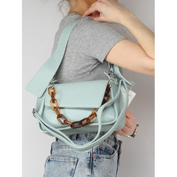 Сумка женская искусственная кожа RSR-Z 2111, 1отд, плечевой ремень, голубой SALE 260072 - Adelia фото 5