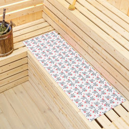 Коврик-лежак для бани У Царя недостатков нет, 150 х 50 см, белый