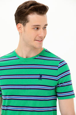 U. S. Polo Assn Мужская зеленая футболка с круглым вырезом - U.s. polo assn фото 2