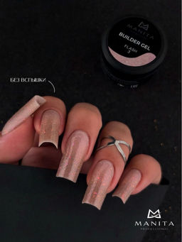 Manita Professional Гель моделирующий для ногтей с хлопьями юки / Builder Gel Flash №03, 15 мл