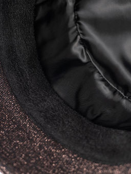Шляпа жен. пол+виск+мет ZZ-N88305 black/bronze - Eleganzza фото 4