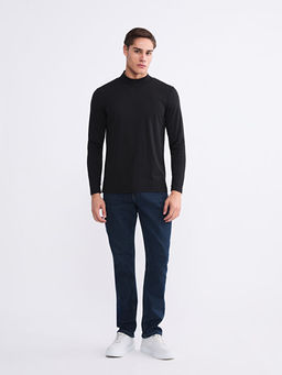 Dik Yaka Erkek Sweatshirt