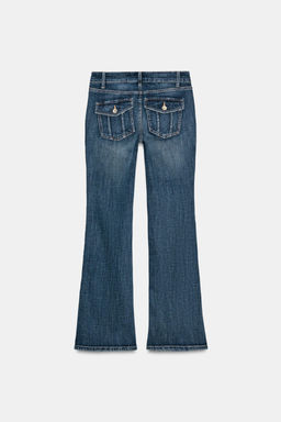 TRF BOOTCUT LOW-RISE JEANS - Zara фото 10