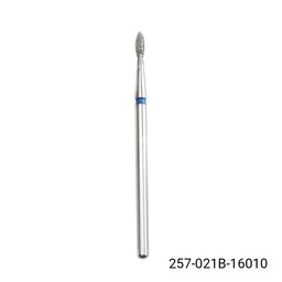 Алмазная насадка для кутикулы, пламя, синяя насечка 257-021B