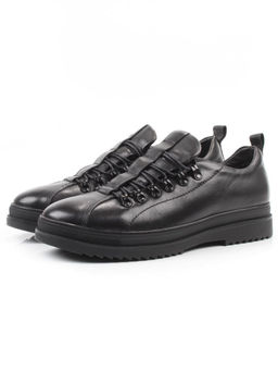 05-1829M-8-959 BLACK Ботинки зимние мужские (натуральная кожа, натуральный мех)