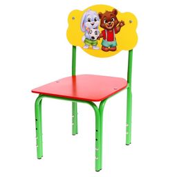 Стул детский Зверята, регулируемый, МИКС - Zabiaka фото 3