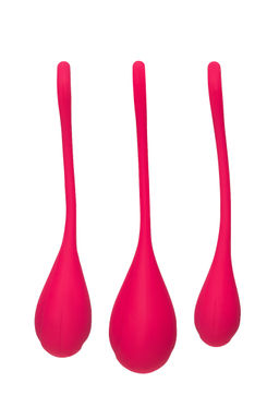 Набор вагинальных шариков Satisfyer YONI, силикон, красный, 2 см.