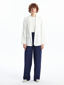 Krep Kad?n Blazer Ceket