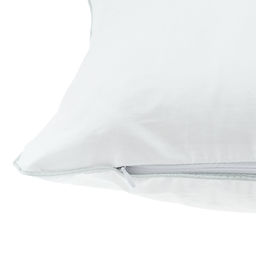 Наперник перопуховой 50х70см Пуходержащий, сатин отбеленный 135г/м2, на молнии, упаковка ПП 22х30см Домашняя мода (Россия) фото 3