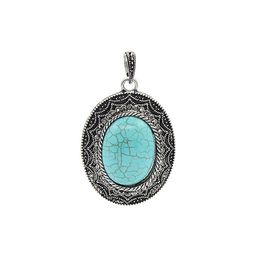 Кулон "Анна Мария" бирюза голубая (имитация)