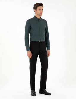 Черные брюки узкого кроя из ткани - Cacharel фото 3