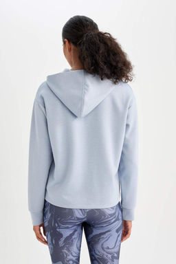 DeFactoFit Спортивная толстовка стандартного кроя с капюшоном для подводного плавания  фото 9